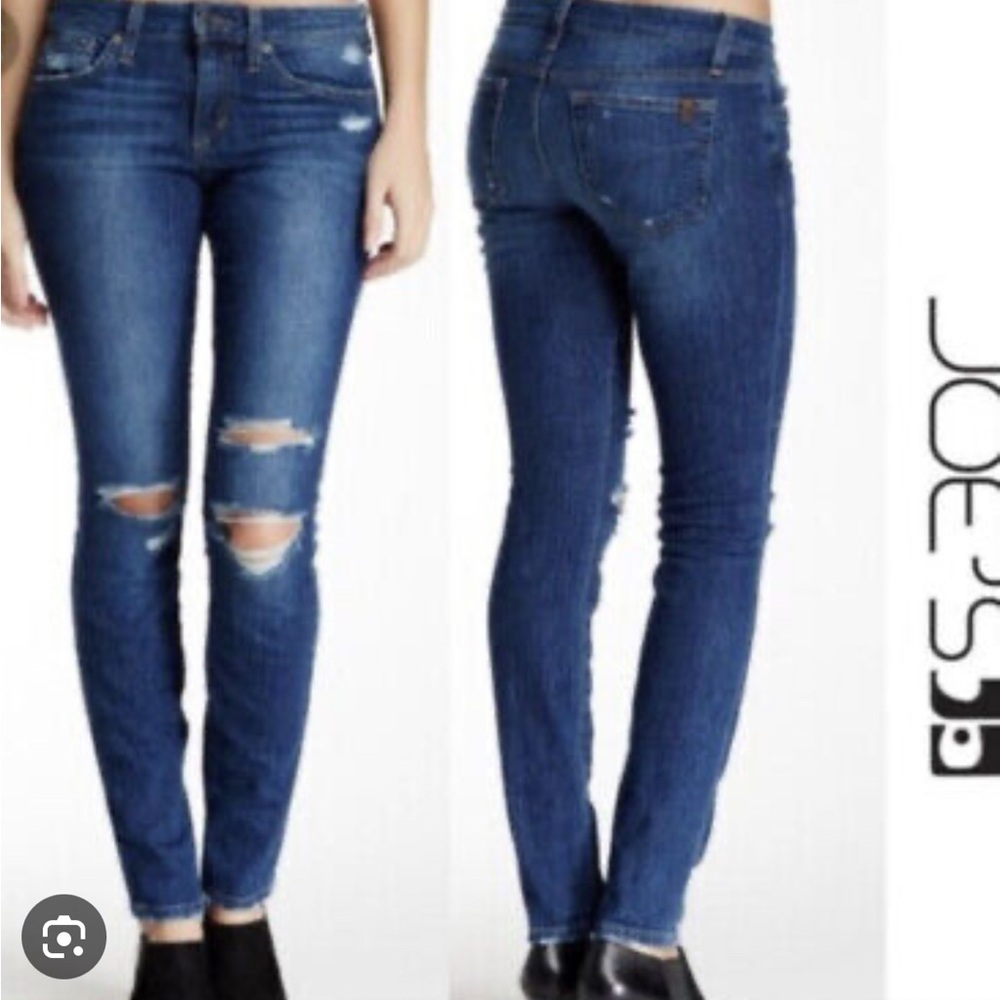 Joe's Jeans Women's Distressed Blue Jeans